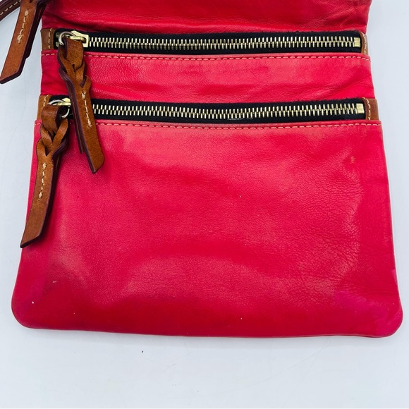 $SALE$DOONEY & BOURKE SALMON CROSSBODY REVERSIBLE PURSE WITH 2 POCKETS IN BACK - Picture 11 of 16